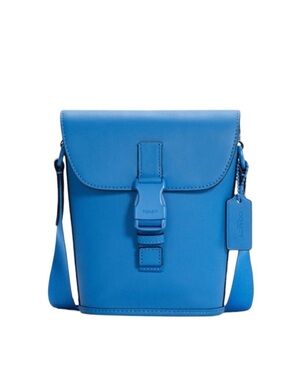 COACH Track Small Flap
Crossbody in Racer Blue Calf Leather
